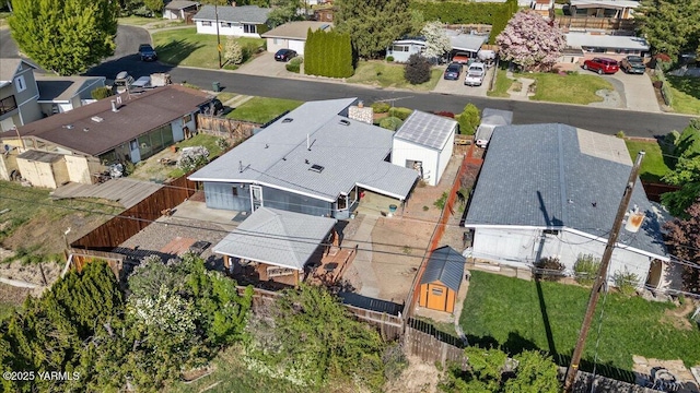 drone / aerial view featuring a residential view