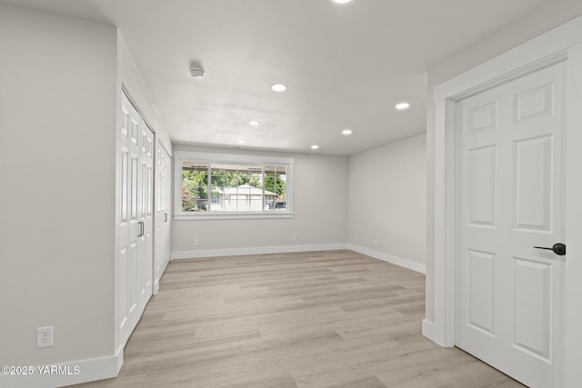 5804 W Walnut St, Yakima, WA 98908 - unfurnished bedroom with recessed lighting, light wood-type flooring, and a closet