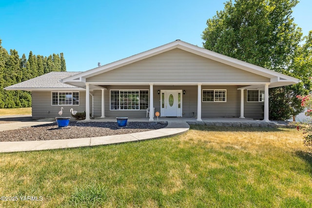 5804 W Walnut St, Yakima, WA 98908 - view of front facade featuring a front yard and covered porch