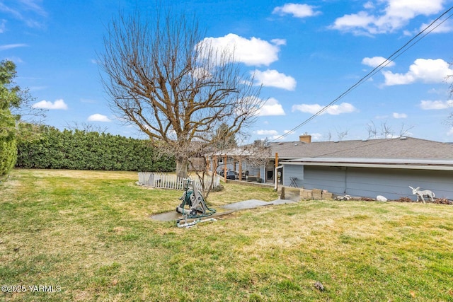 view of yard with a patio