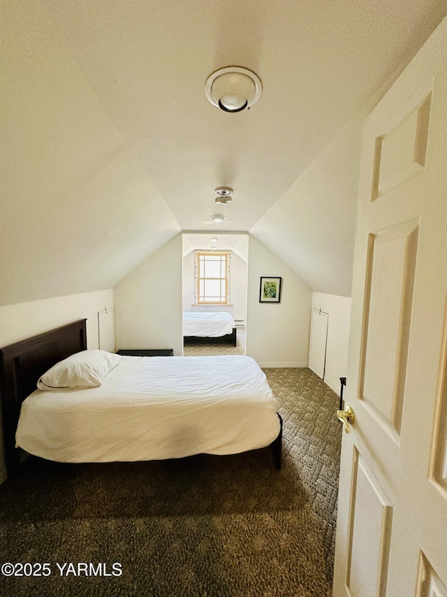 1465 Cook Rd, Yakima, WA 98908 - bedroom featuring carpet and lofted ceiling