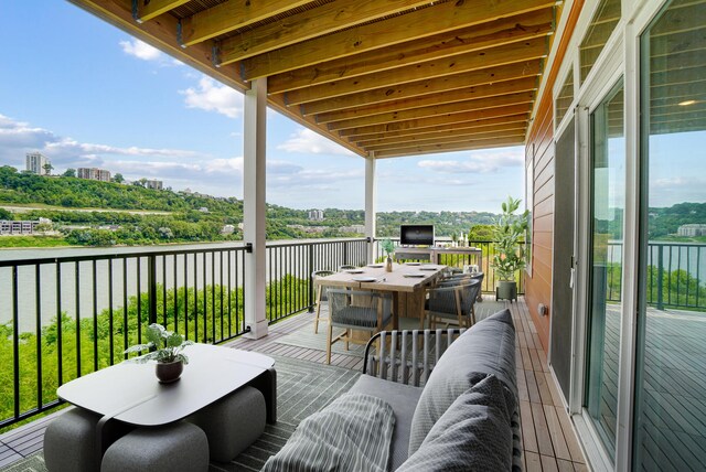 view of balcony