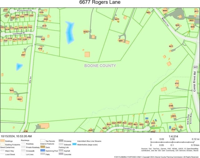 6677 Rogers Ln, Burlington KY, 41005 land for sale