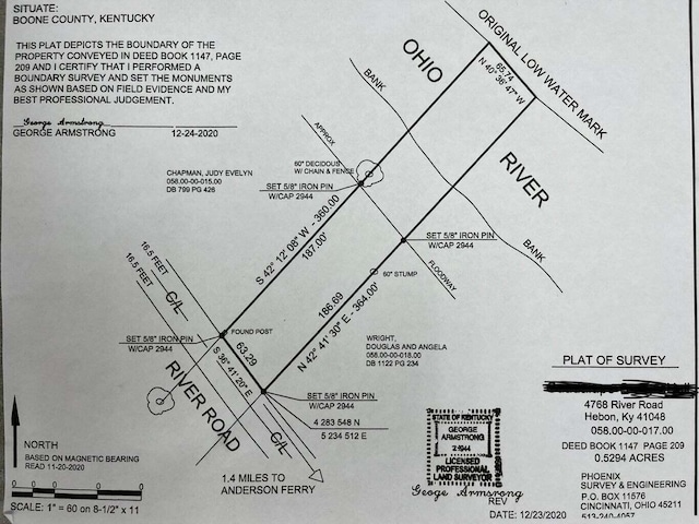 4768 River Rd, Hebron KY, 41048 land for sale