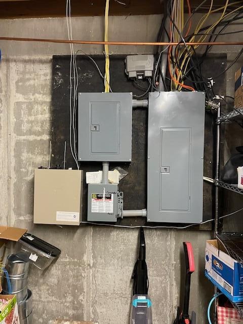 utility room with electric panel