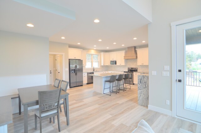 465 Cedar Hill Dr, Williamstown, KY 41097 - dining space featuring recessed lighting and light wood-style flooring