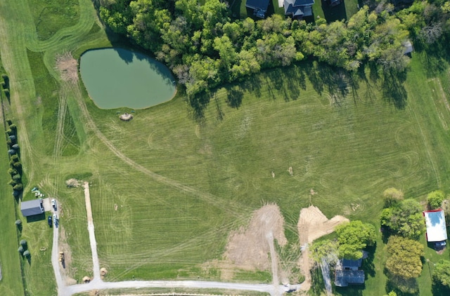 drone / aerial view featuring a rural view