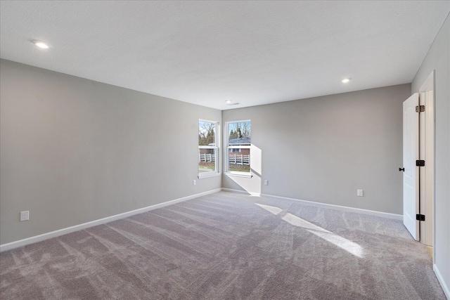 view of carpeted empty room