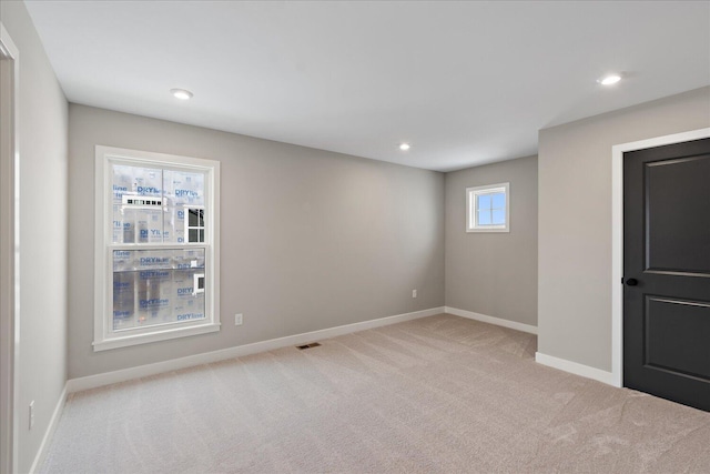 view of carpeted empty room