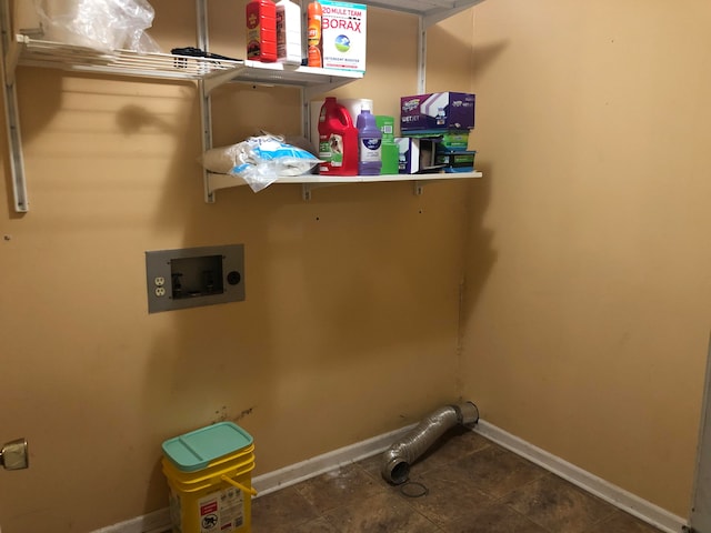 laundry area with hookup for a washing machine