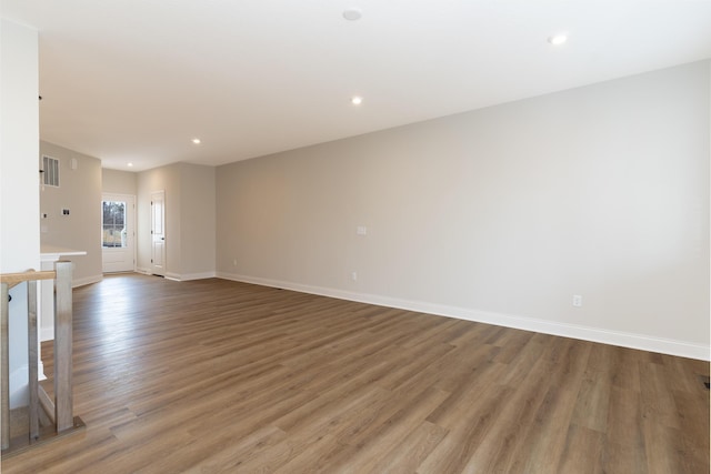 interior space with wood-type flooring