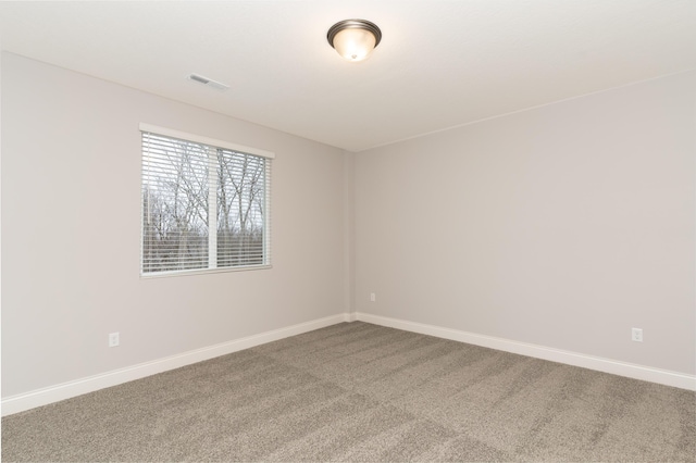 view of carpeted empty room