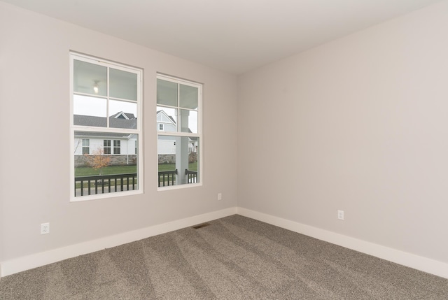 view of carpeted empty room