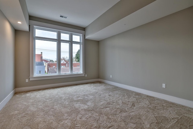 view of carpeted empty room