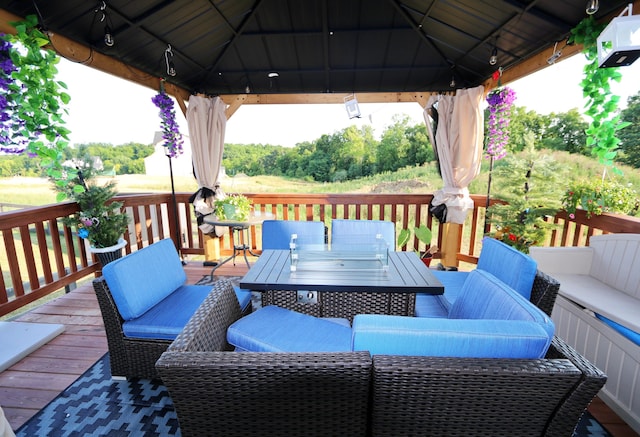 909 Riesling Ct, Walton, KY 41094 - deck with a gazebo, outdoor dining space, and an outdoor hangout area