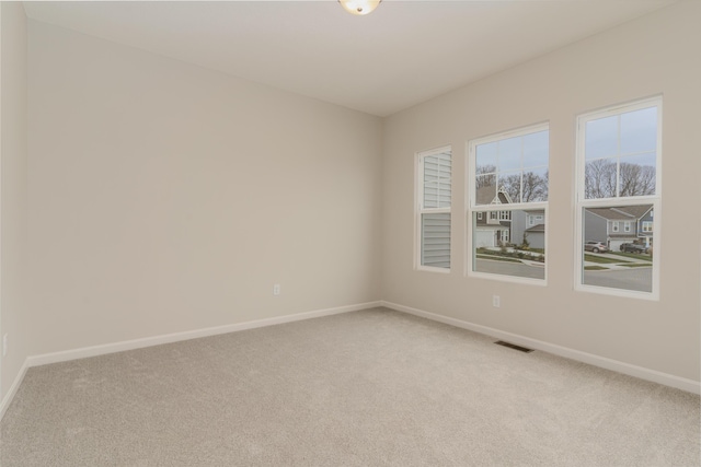 view of carpeted empty room