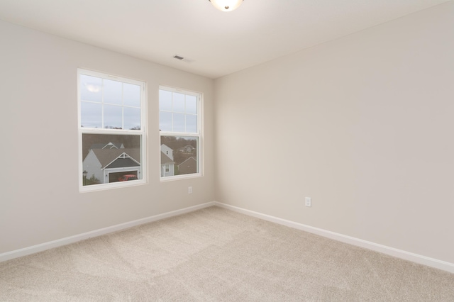 view of carpeted empty room