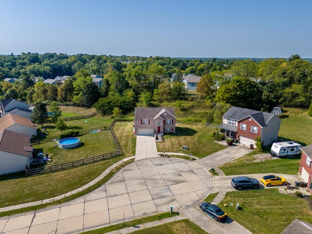 birds eye view of property