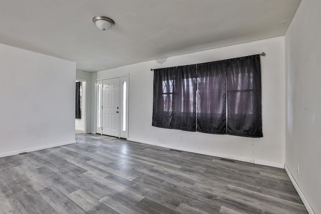 interior space featuring hardwood / wood-style flooring