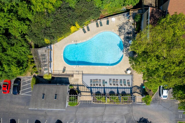 birds eye view of property