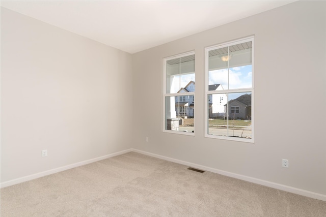 view of carpeted empty room