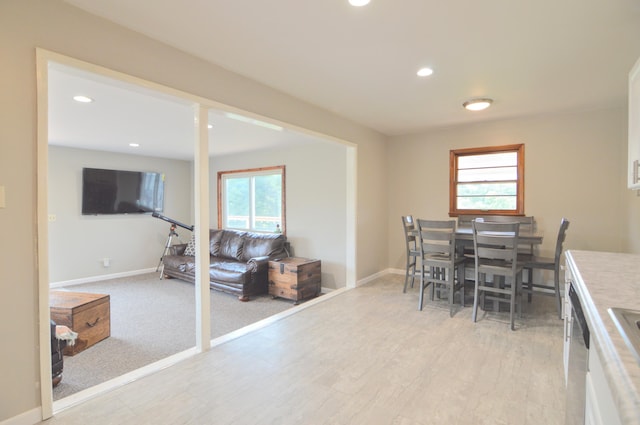 view of dining room