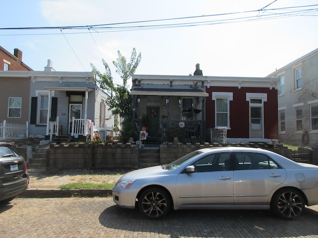 view of front of property with a porch