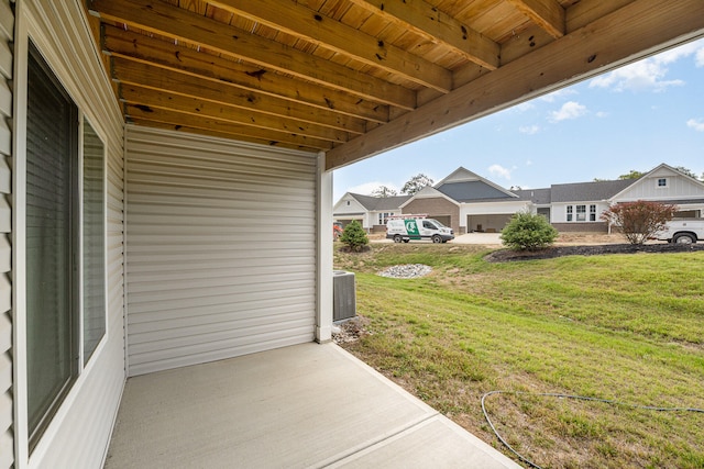 view of patio / terrace featuring central AC unit