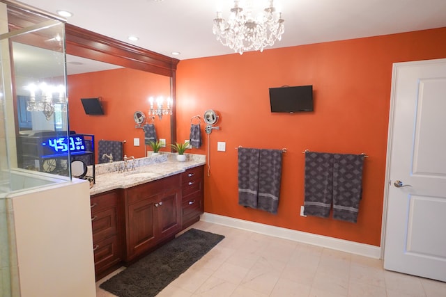 bathroom with vanity