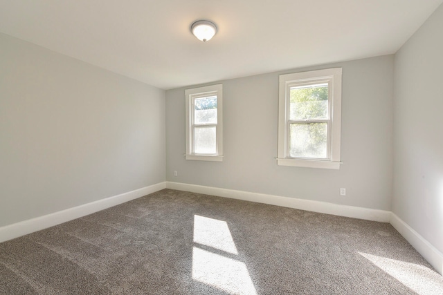 empty room featuring carpet flooring