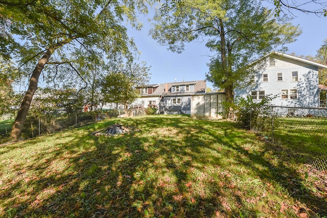 view of yard featuring a sunroom