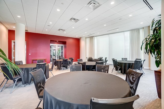 view of dining area