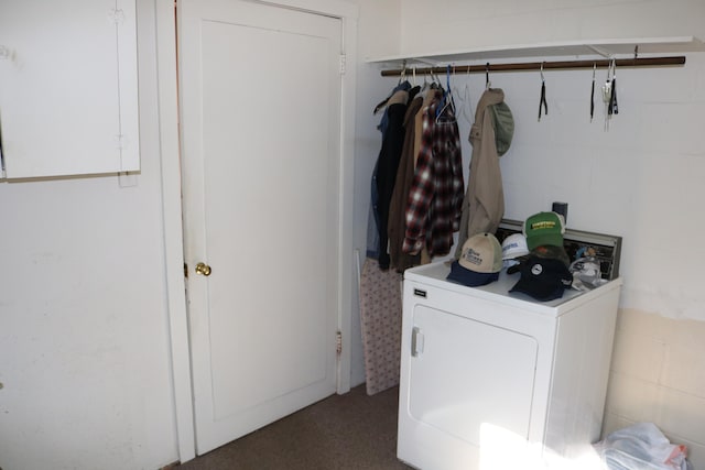 washroom featuring washer / clothes dryer