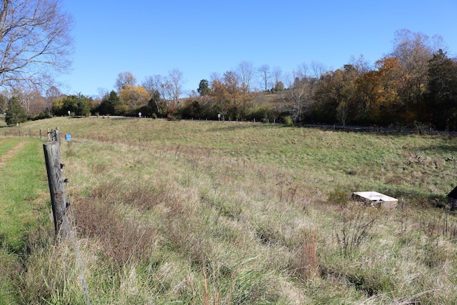 view of yard featuring a rural view