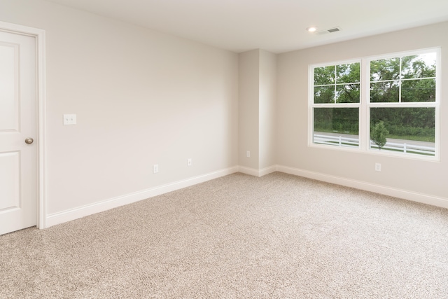 view of carpeted empty room