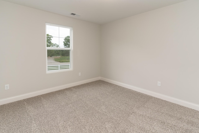 view of carpeted empty room