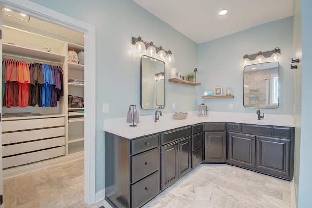 bathroom with vanity