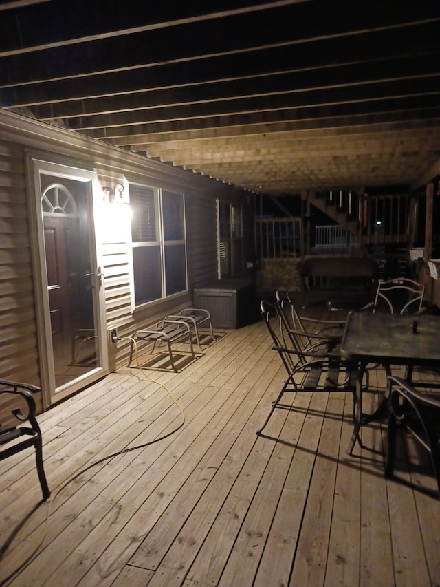 view of wooden terrace