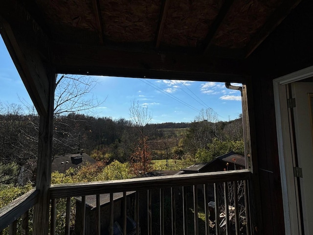 view of balcony