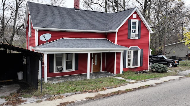 front of property featuring a porch