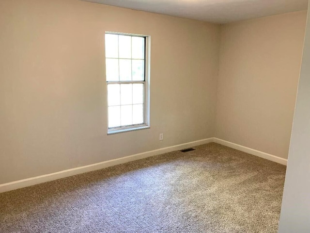 spare room featuring carpet floors