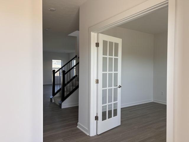 6339 Arabian Dr, Independence, KY 41051 - corridor featuring wood finished floors, baseboards, and stairway