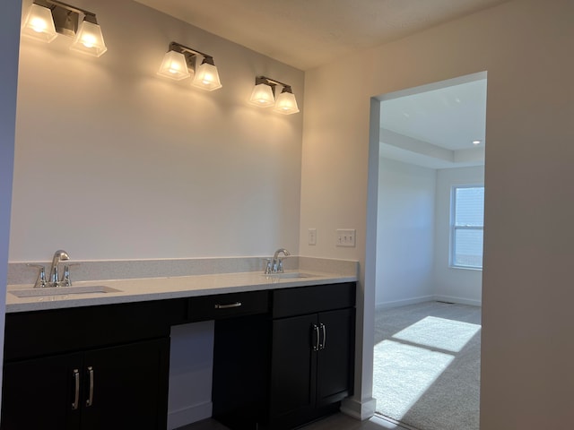 bathroom featuring vanity