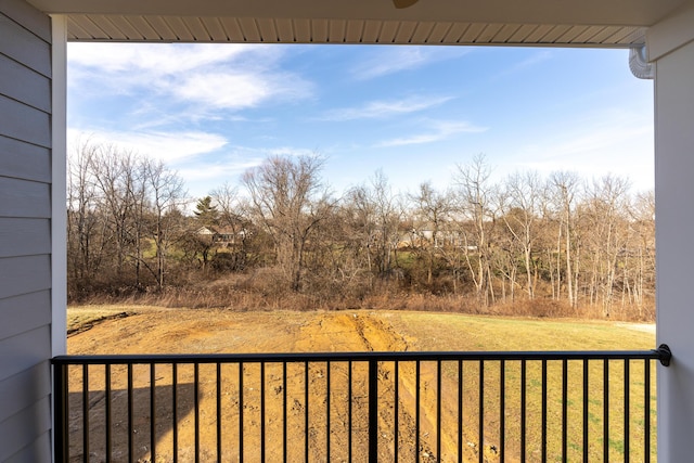 view of balcony