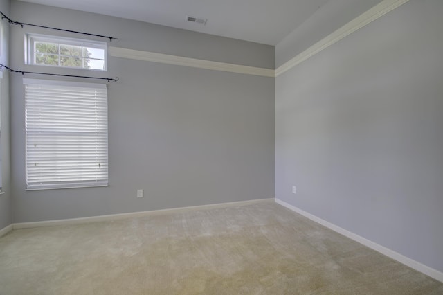 view of carpeted empty room