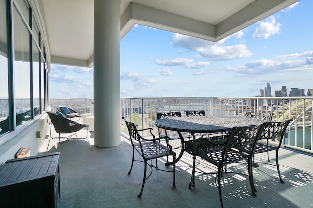 view of balcony