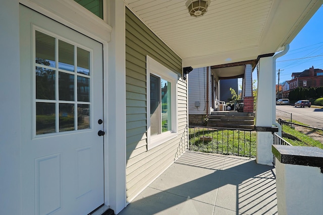 exterior space featuring a porch