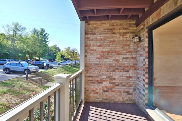 view of balcony