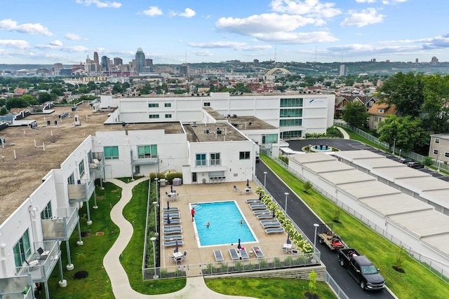 birds eye view of property