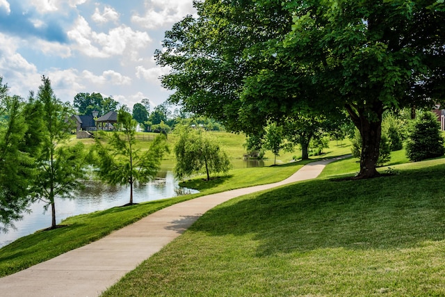 6829 Green Isle Ln, Union, KY 41091 - view of home's community featuring a water view and a lawn